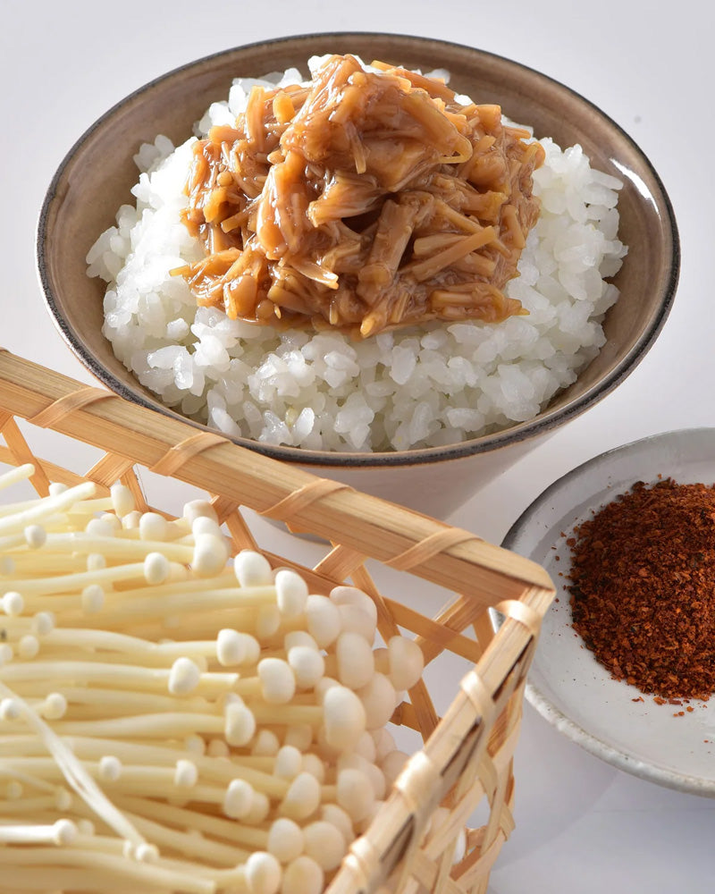 Kuze Fuku, Enoki Mushrooms with Seven Japanese Spices