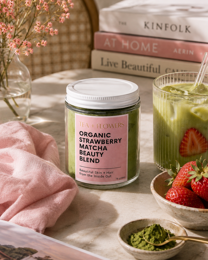 Organic Strawberry Matcha Beauty Blend