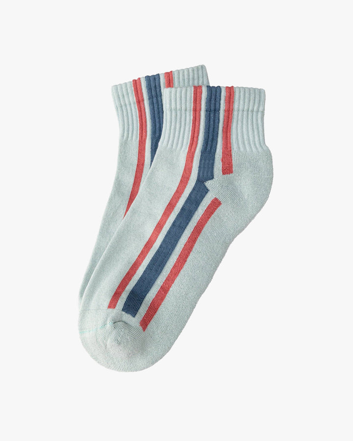American Trench, Crew Socks, Vertical Stripe Quarter