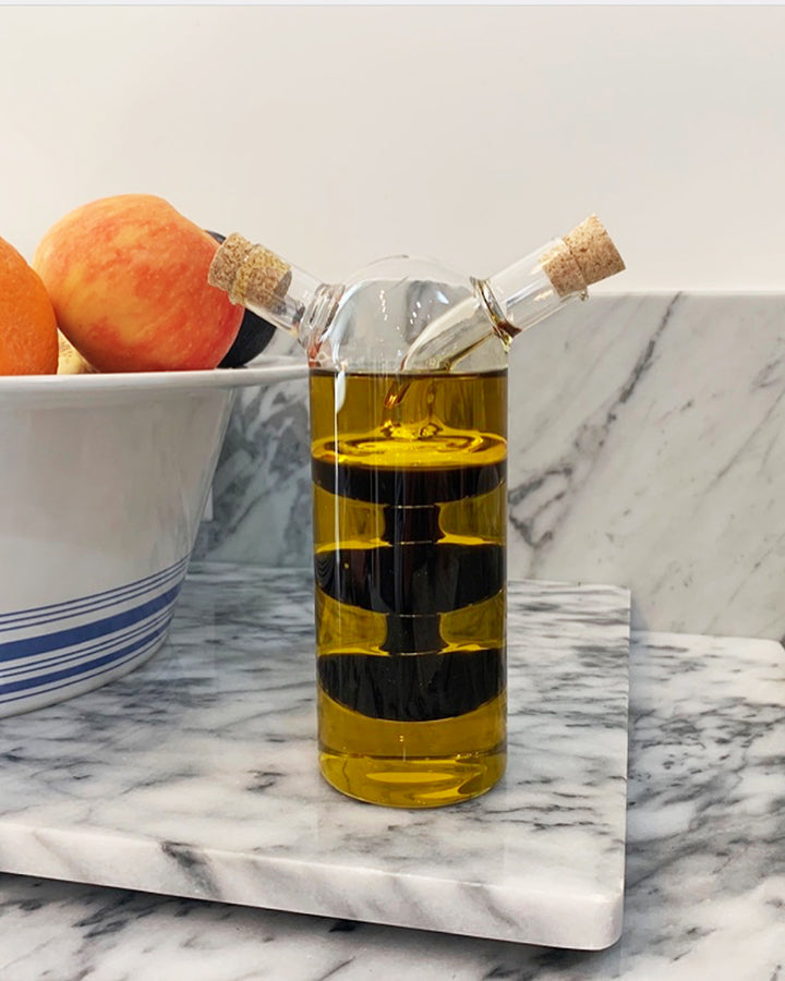 Fox Run Brands, Oil and Vinegar Glass Bottle, Bubbles, 8.5 oz