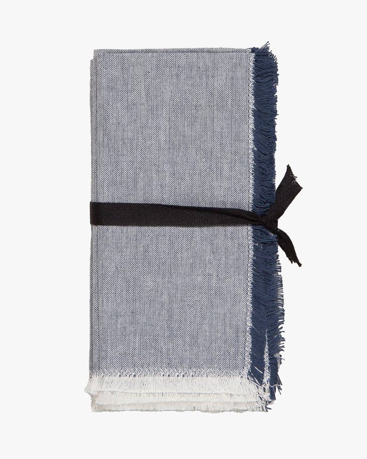 Danica Heirloom, Midnight Blue Chambray Napkins, Set of 4