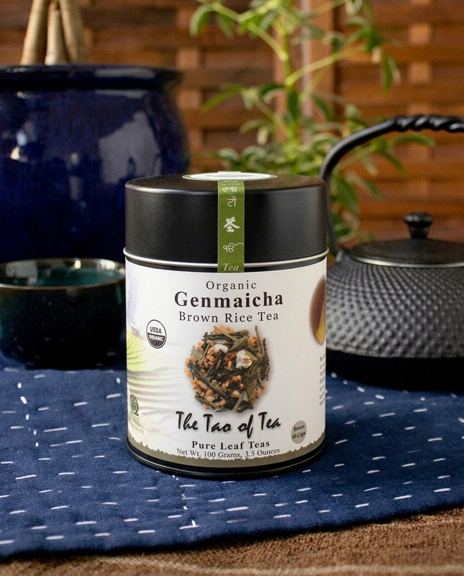 The Tao of Tea, Loose Leaf, Organic Genmaicha, Brown Rice Green Tea
