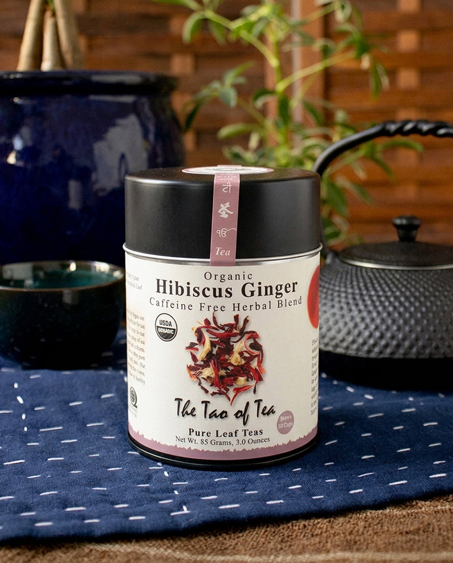 The Tao of Tea, Loose Leaf, Organic Hibiscus Ginger, Caffeine-Free Herbal Tea