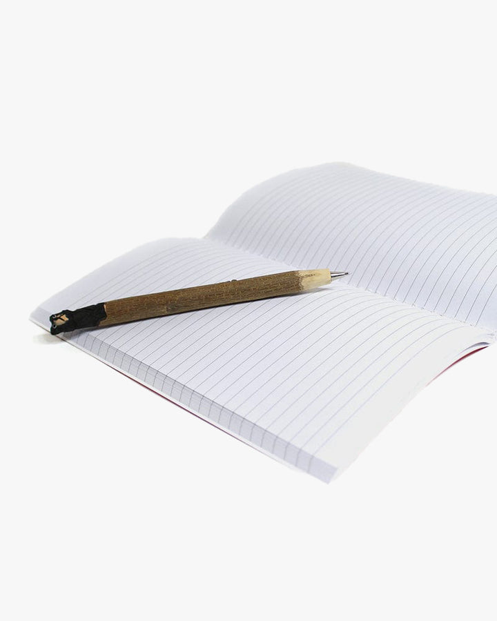Kiriko Original Lined Notebook, Pink and White Ume