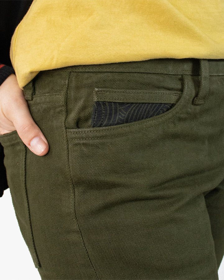 Kiriko Original Denim Jeans, US Made Custom Dyed Premium Selvedge, Aimiru-cha, Nami