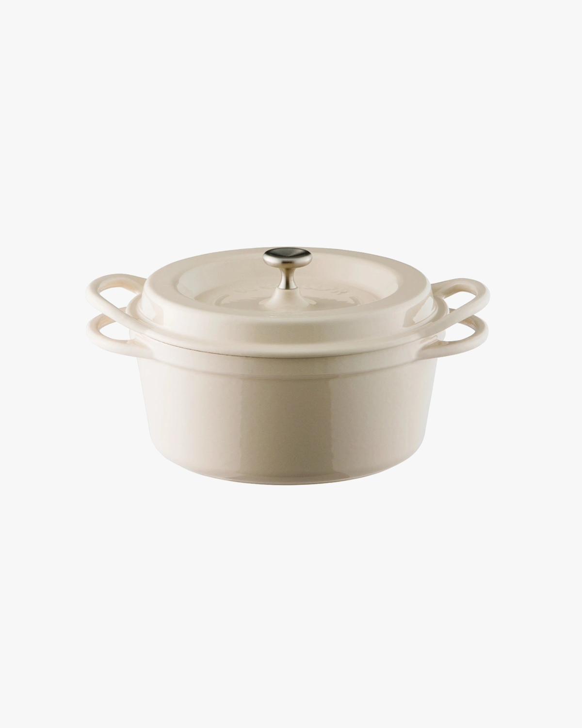 Oven Pot, Vermicular, Round Knob Lid, Natural Beige, 18cm
