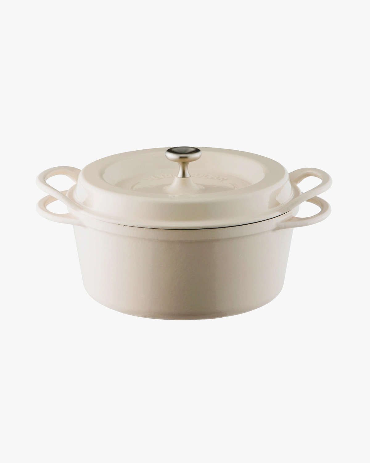 Oven Pot, Vermicular, Round Knob Lid, Natural Beige, 22cm