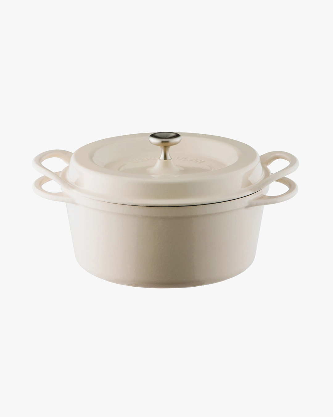 Oven Pot, Vermicular, Round Knob Lid, Natural Beige, 22cm