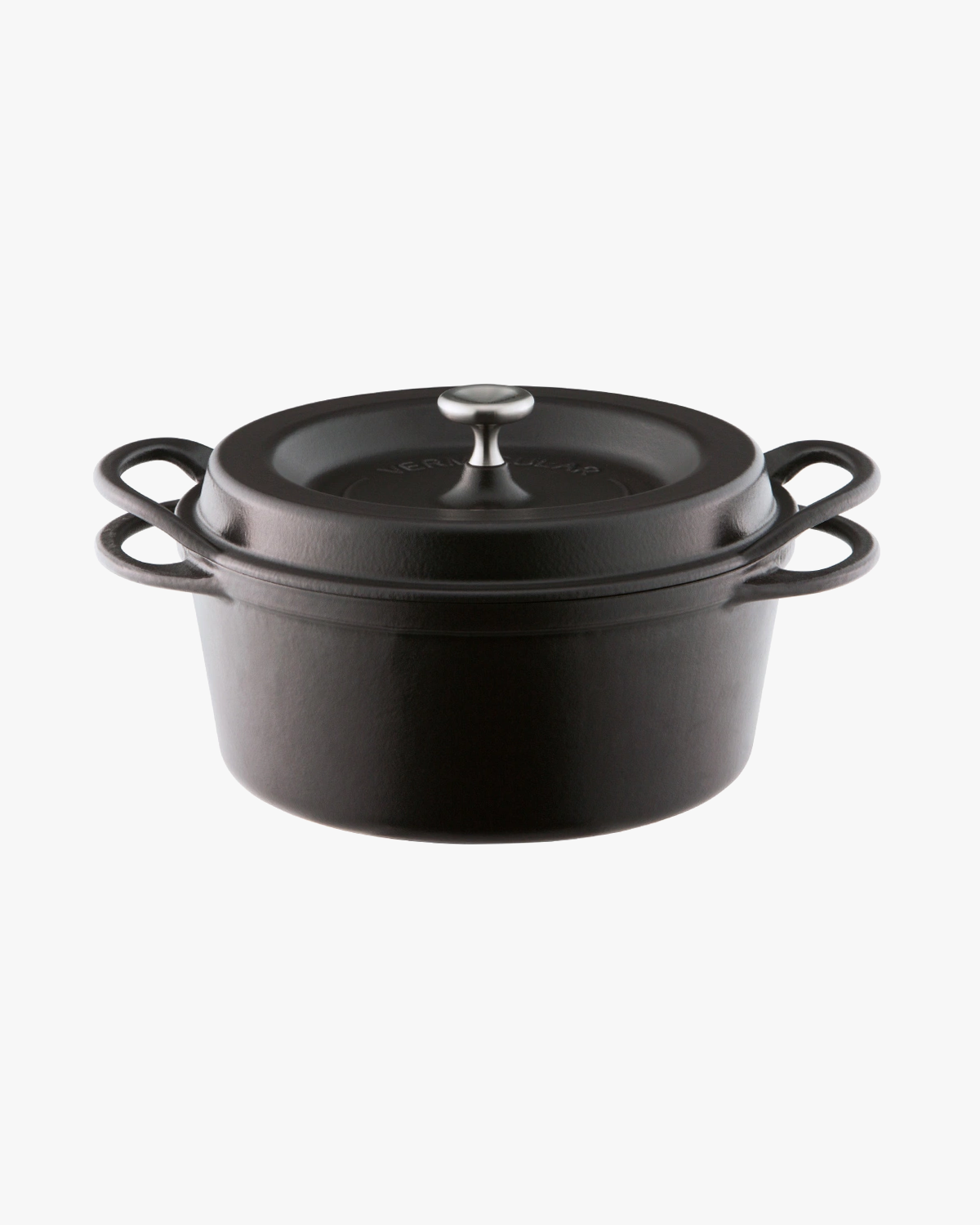 Oven Pot, Vermicular, Round Knob Lid, Matte Black, 22cm