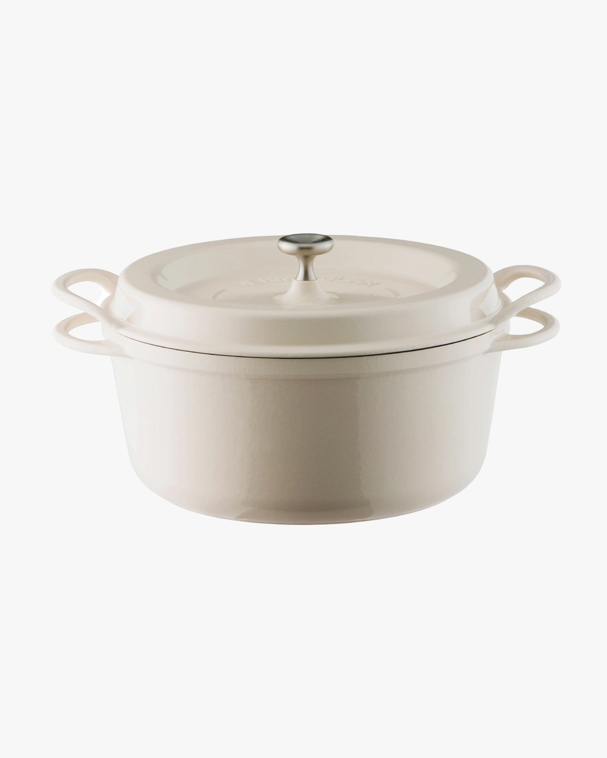 Oven Pot, Vermicular, Round Knob Lid, Natural Beige, 26cm