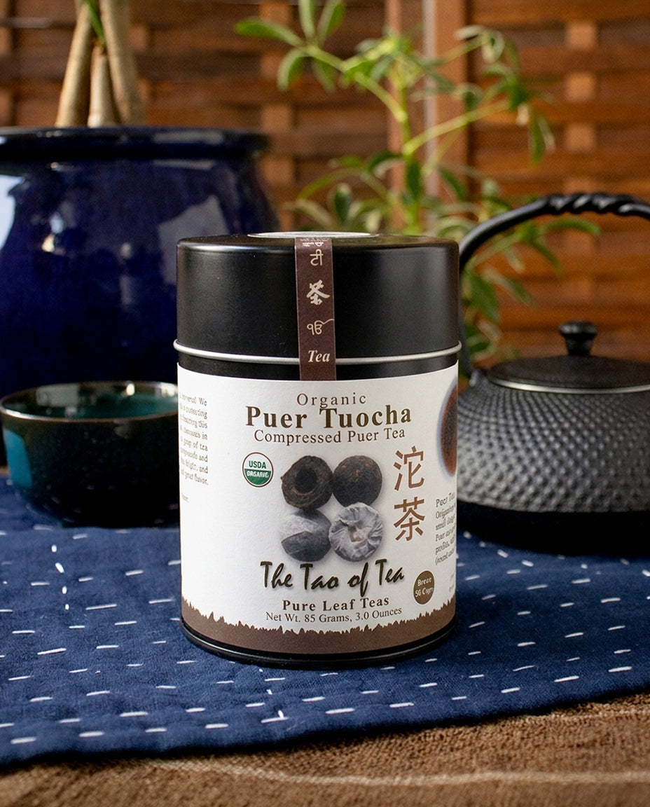 The Tao of Tea, Compressed Tea, Organic Puer Tuocha