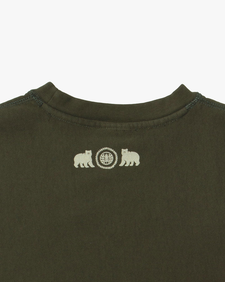 Kiriko Original Crewneck, 13oz Cotton, Printed Kintaro, Green