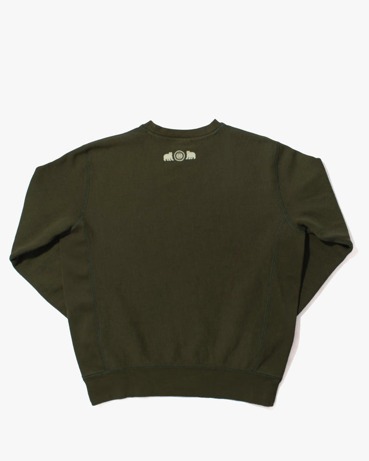 Kiriko Original Crewneck, 13oz Cotton, Printed Kintaro, Green
