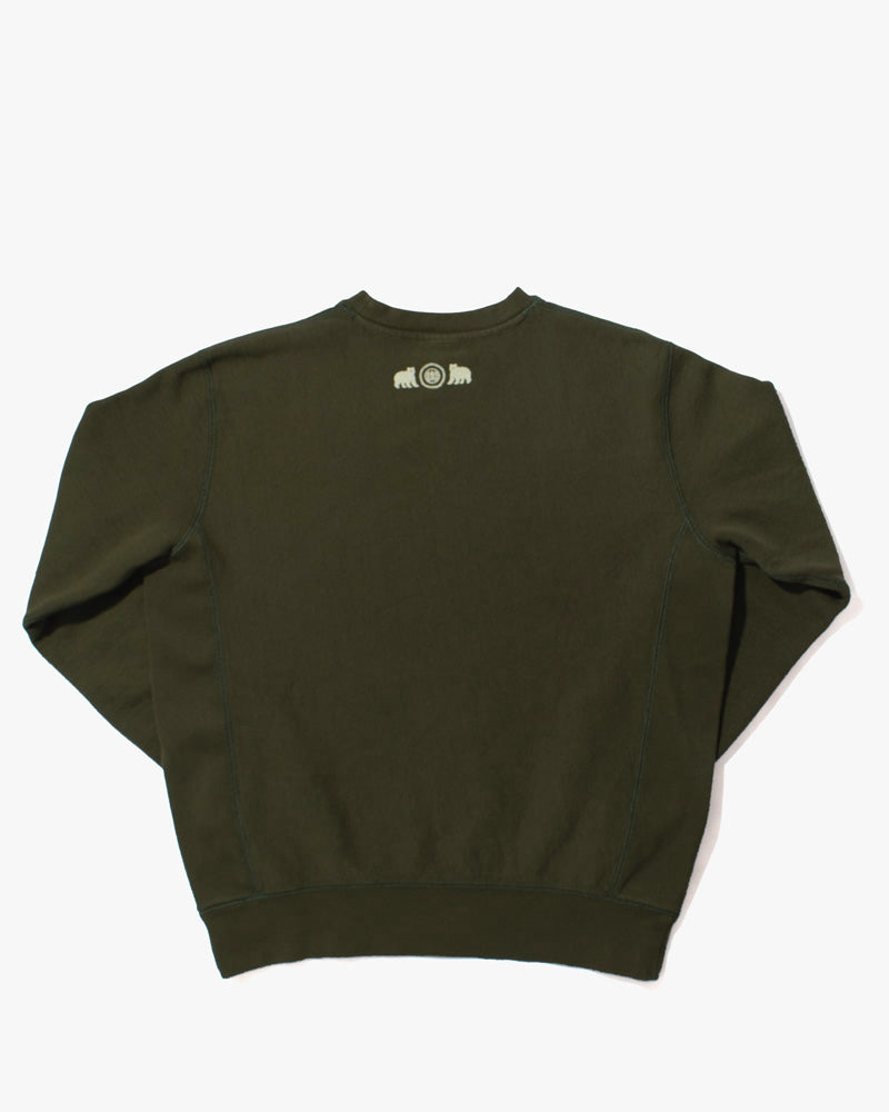 Kiriko Original Crewneck, 13oz Cotton, Printed Kintaro, Green