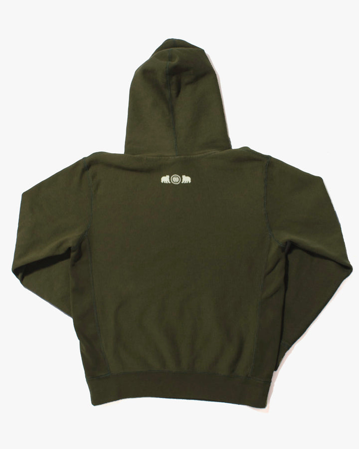 Kiriko Original Hoodie, 13oz Cotton, Printed Kintaro, Green