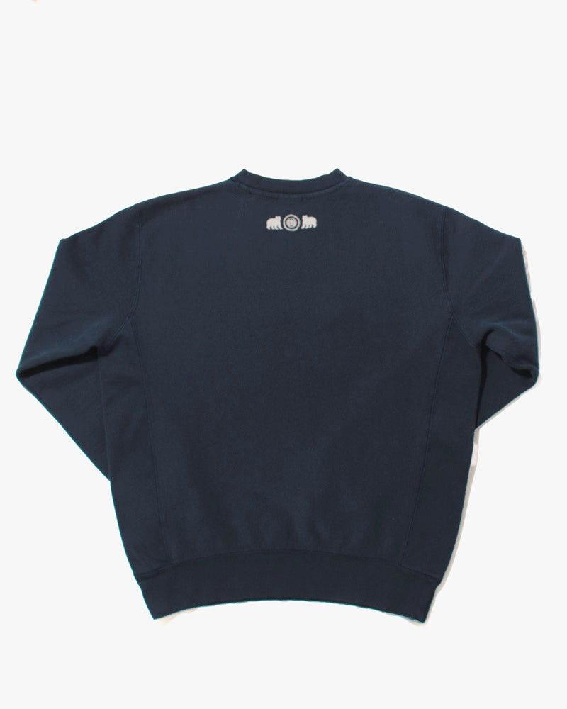 Kiriko Original Crewneck, 13oz Cotton, Printed Kintaro, Navy