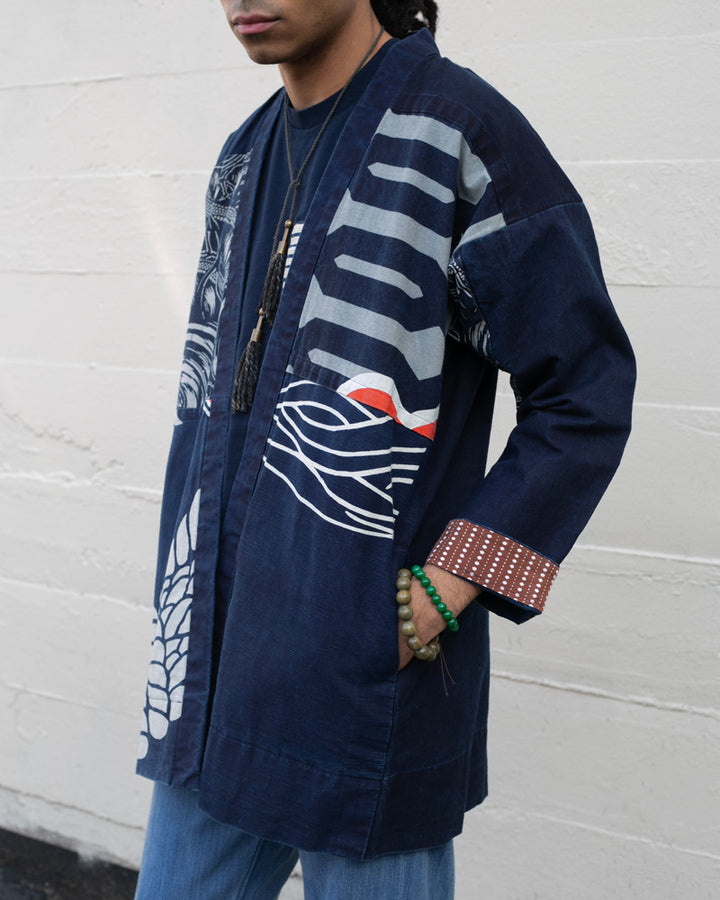 Modern Happi Jacket, Aizawa X Kiriko, Noragi Style Sleeves, 6