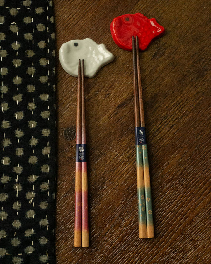 Chopsticks, Kawai, Milk Border Set of 2