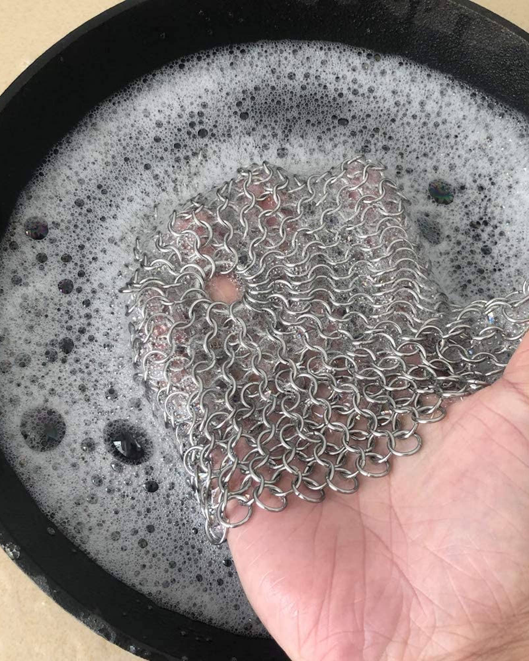 Fox Run Brands, Cast Iron Cleaner and Scrubber, Outset Chain Mail