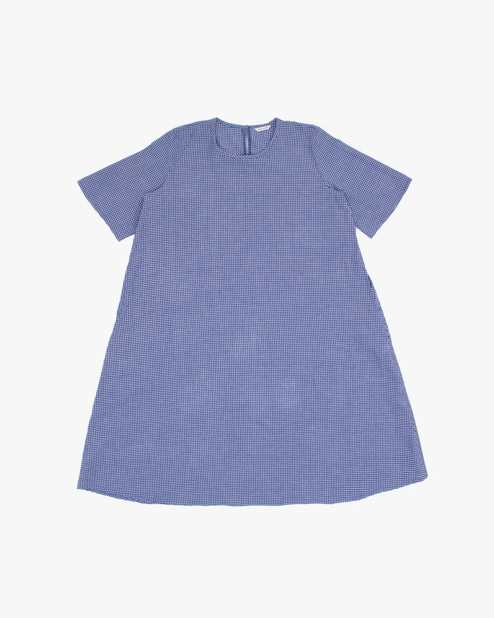 ToK Long Dress, Oversized, Blue Gingham