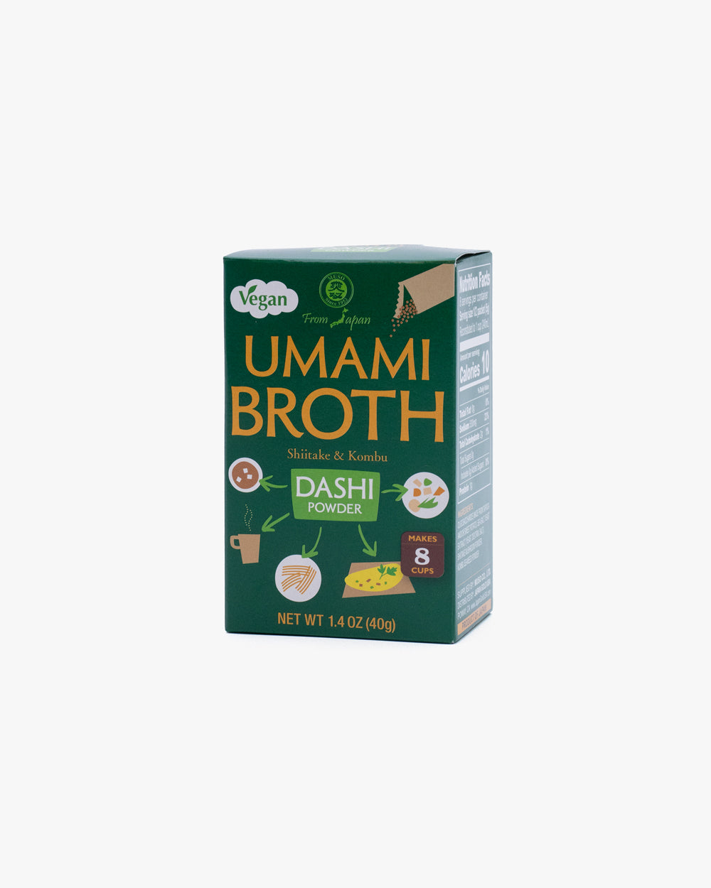 Japan Gold, Muso, Vegan Umami Broth Dashi Powder, Shiitake and Kombu