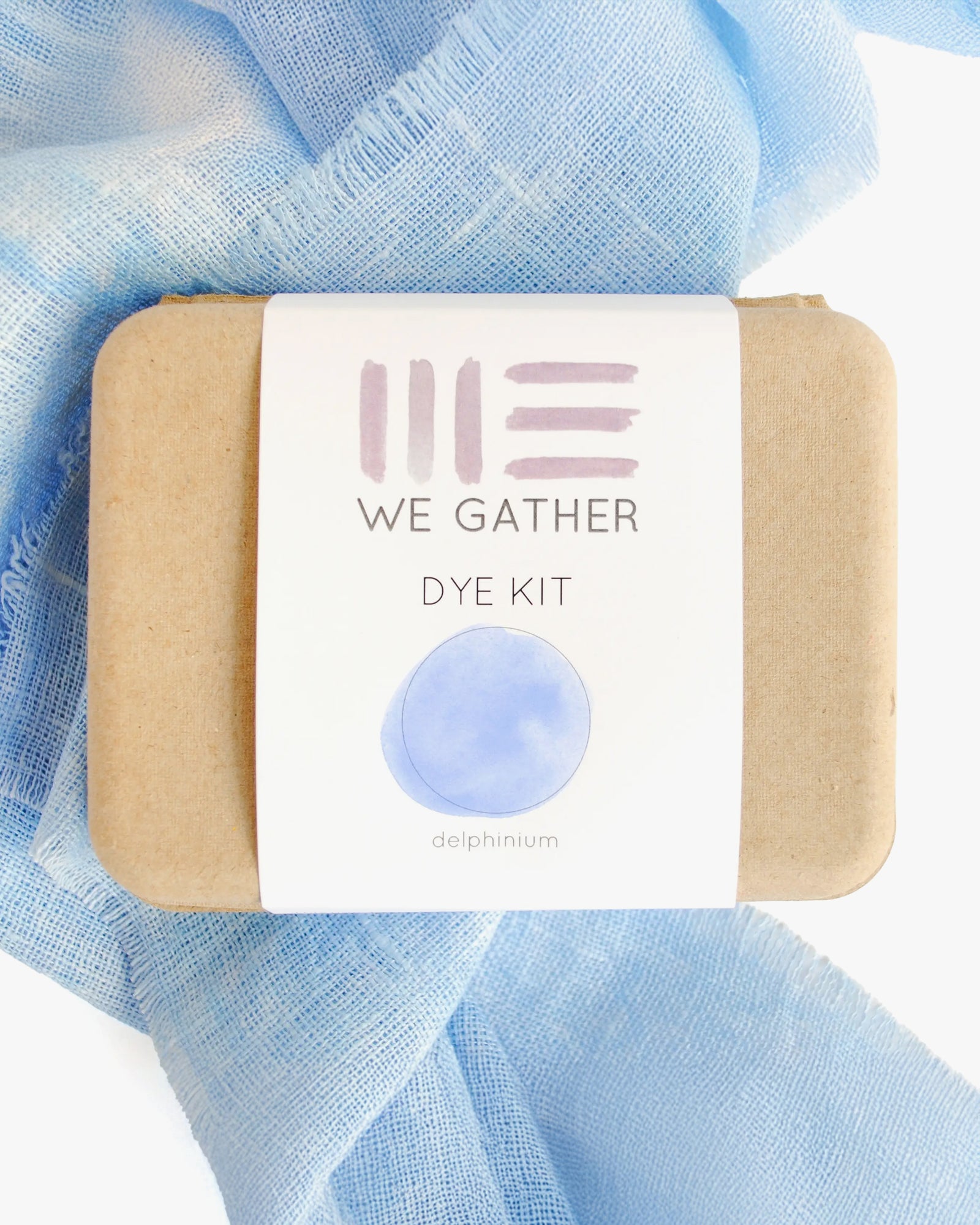 We Gather, Shibori Dyeing Kit, Delphinium Blue