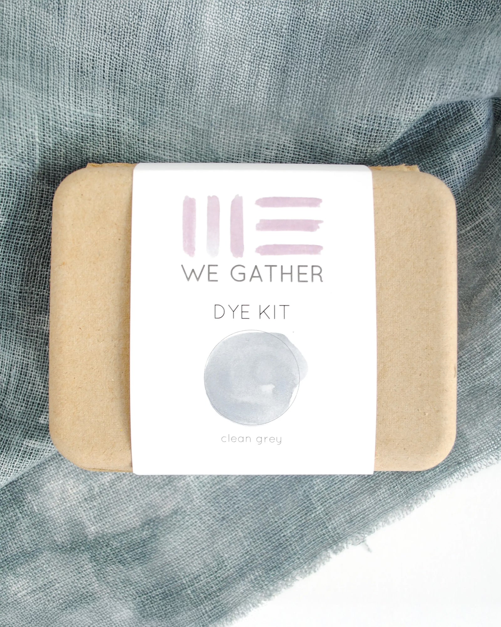 We Gather, Shibori Dyeing Kit, Clean Grey