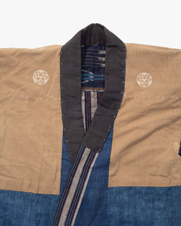 Vintage Noragi Jacket, Reversible, Shima and Kamon Crest