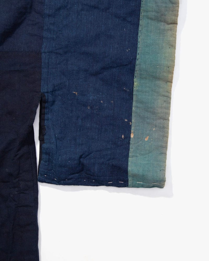 Vintage Noragi Jacket, Reversible, Shima and Indigo