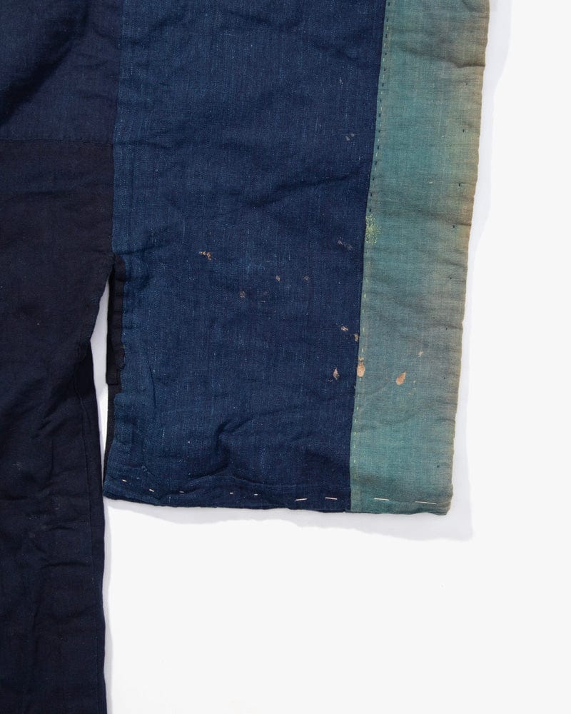 Vintage Noragi Jacket, Reversible, Shima and Indigo