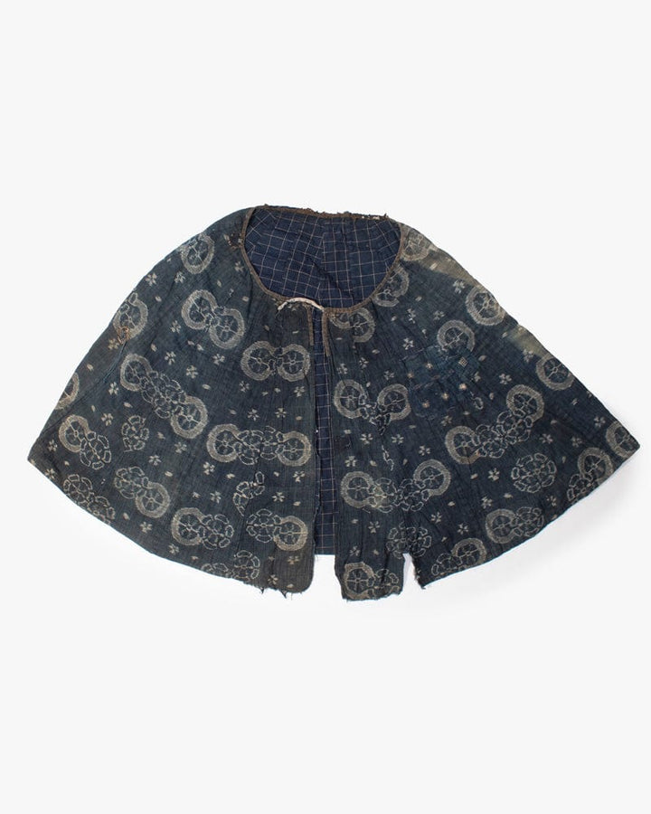Vintage Cape, Kasuri and Plaid