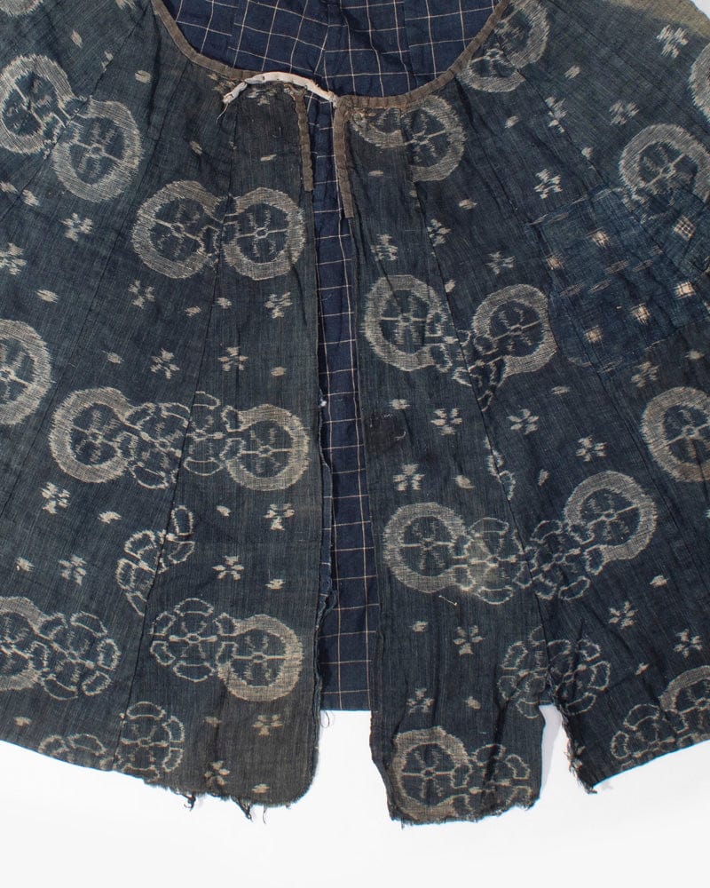 Vintage Cape, Kasuri and Plaid