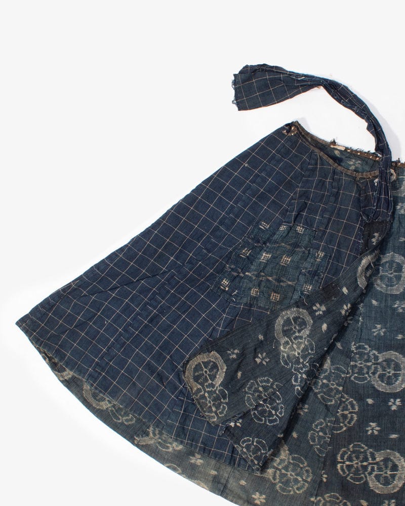 Vintage Cape, Kasuri and Plaid