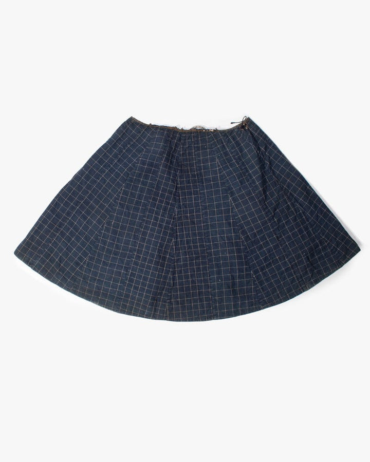 Vintage Cape, Kasuri and Plaid