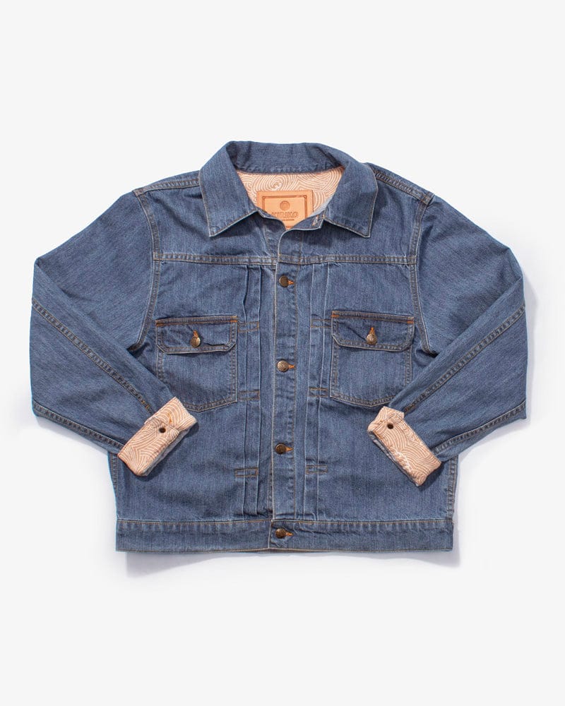 Kiriko Original Denim Jacket, Type II, Bleached Nami