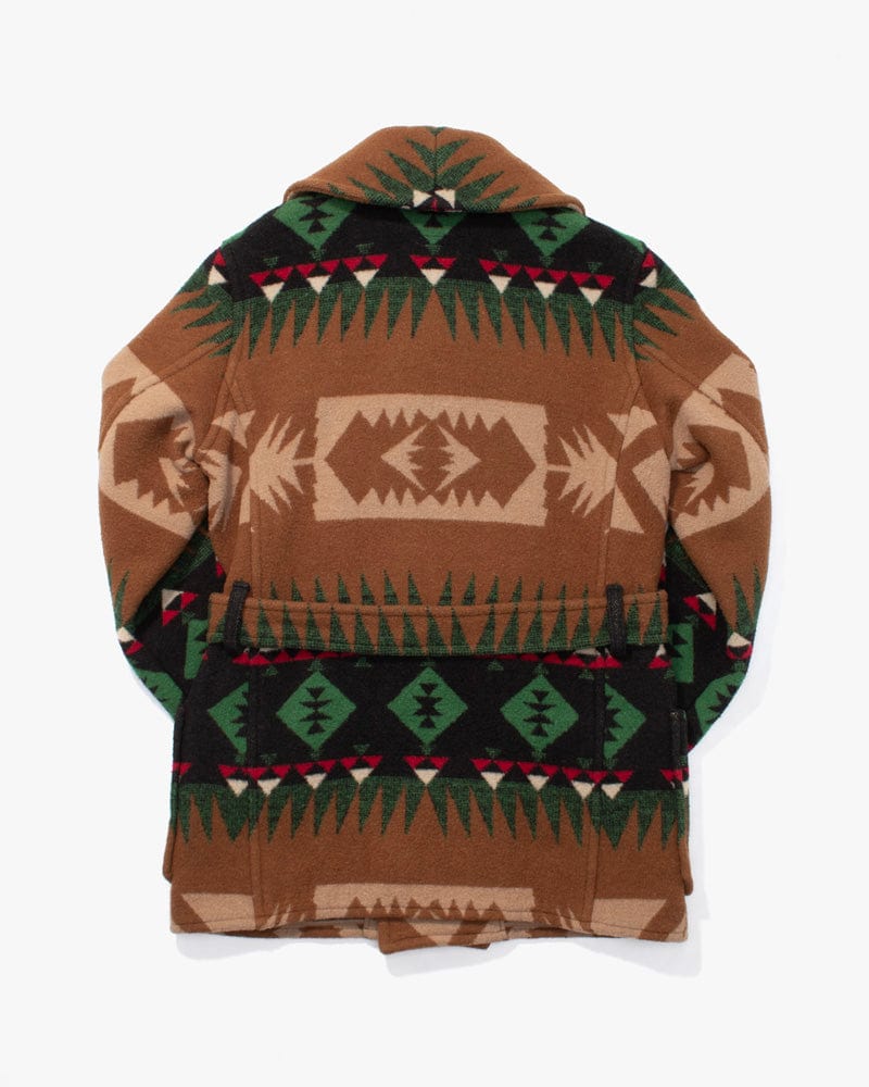 Japanese Repro Blanket Coat w/ Belt, Jelado Brand, Wool, Brown and