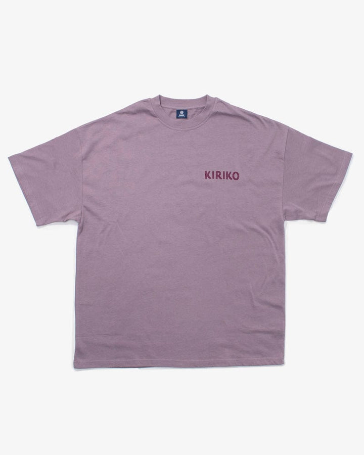 Kiriko Original Ainu Tee, Lavender with Eggplant, Grey, and Gold