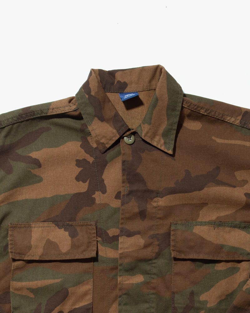 Kiriko Custom, Printed Military Jacket, Ainu, Camo, Orange Citrine