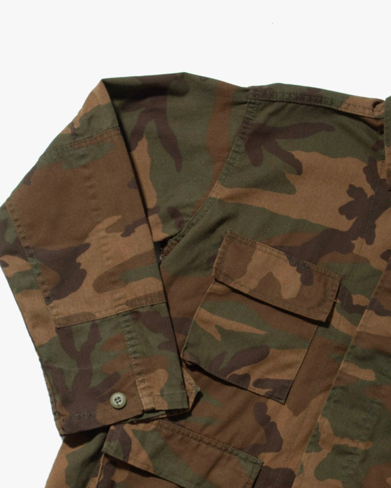 Kiriko Custom, Printed Military Jacket, Ainu, Camo, Orange Citrine