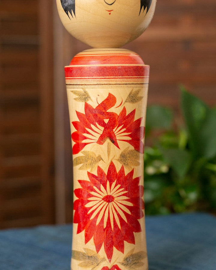 Vintage Handmade Kokeshi (こけし) Doll, 61
