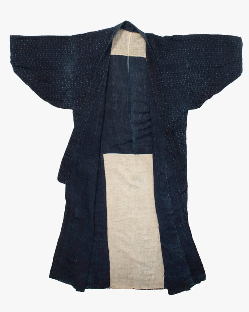 Vintage Noragi Jacket, Boro, Indigo Kasuri