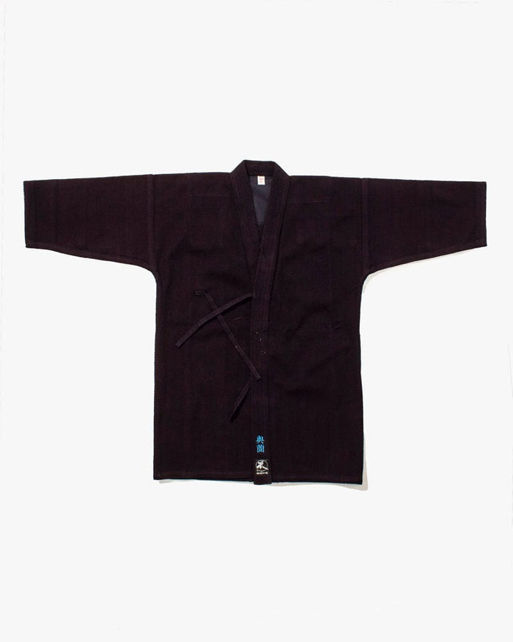 Modern Dougi Jacket, Single Weave, Natural Indigo Dye - 2L