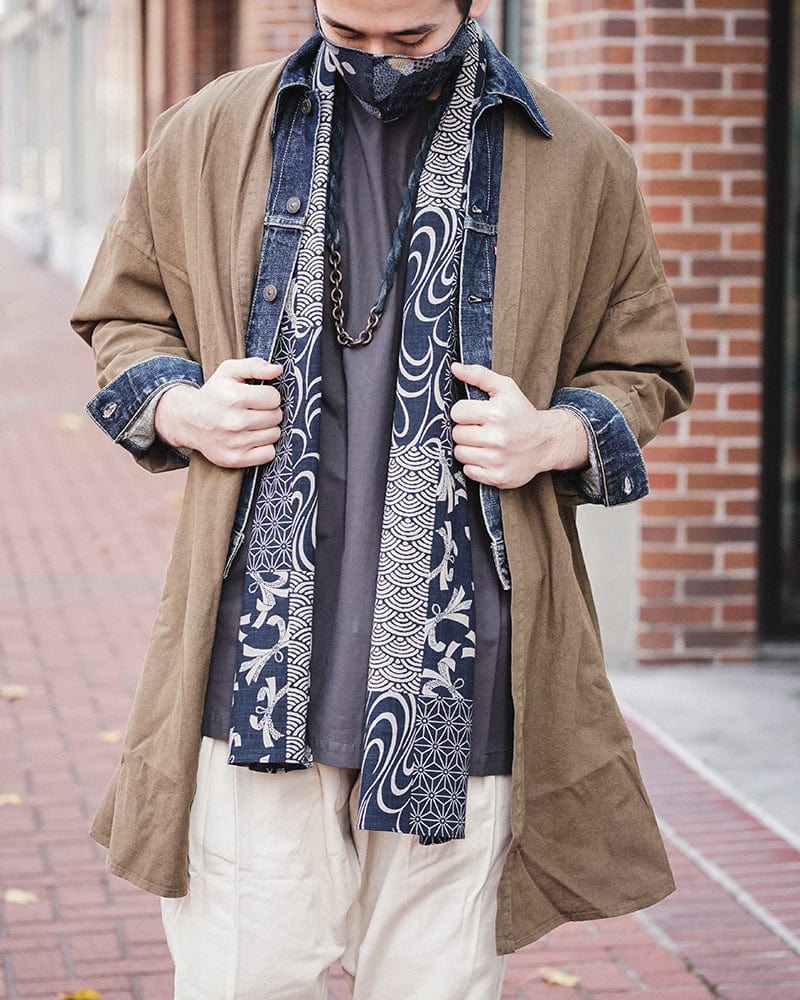 【RR】モリス羽織オーダー Prospective Flow Jacket, Haori, Olive – Kiriko Made