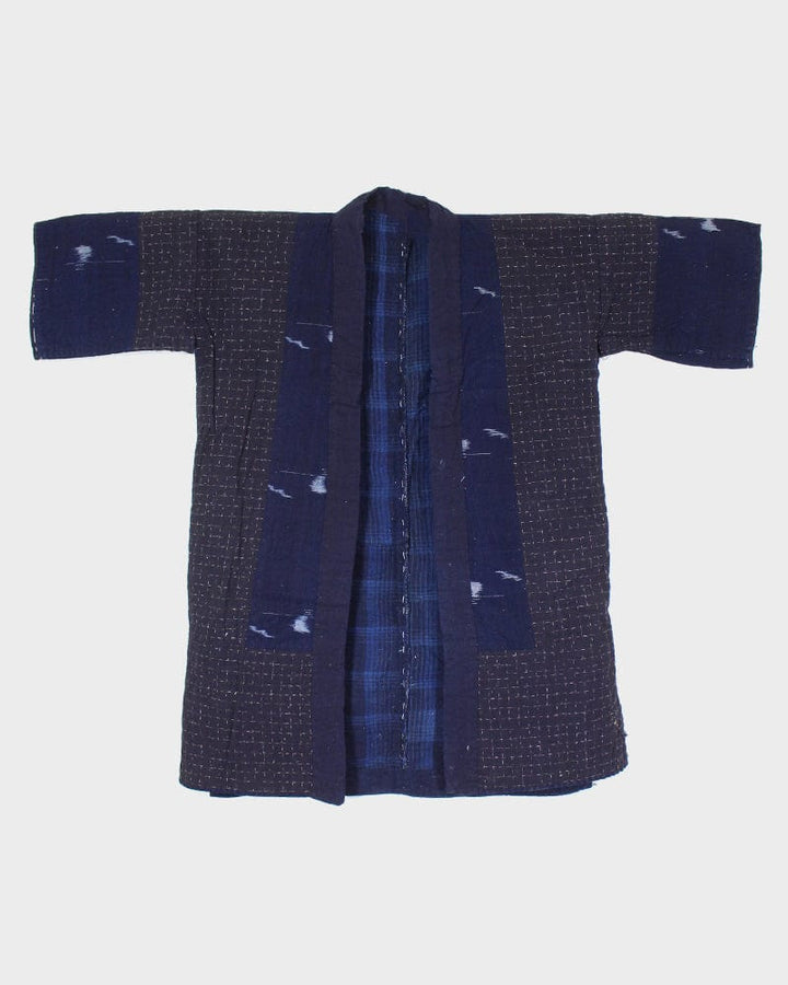 Vintage Noragi Jacket, Boro, Kasuri and Grid