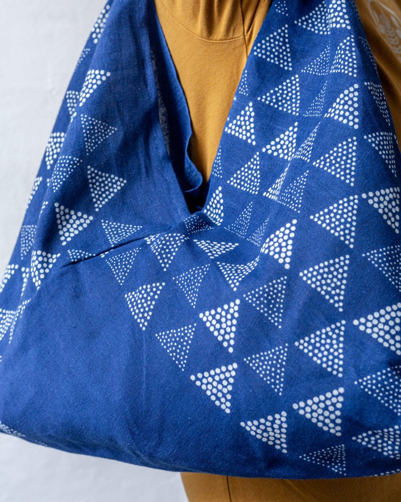 Aizawa Indigo Tsuno Bag, Uroko Dots – Kiriko Made