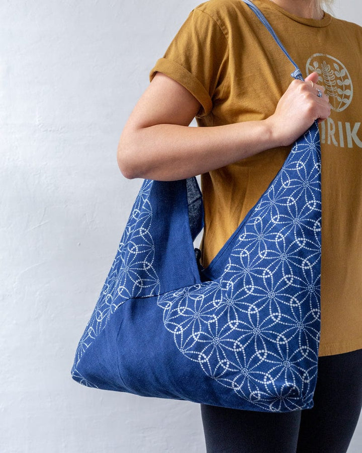 Aizawa Indigo Tsuno Bag, Shippou Dots