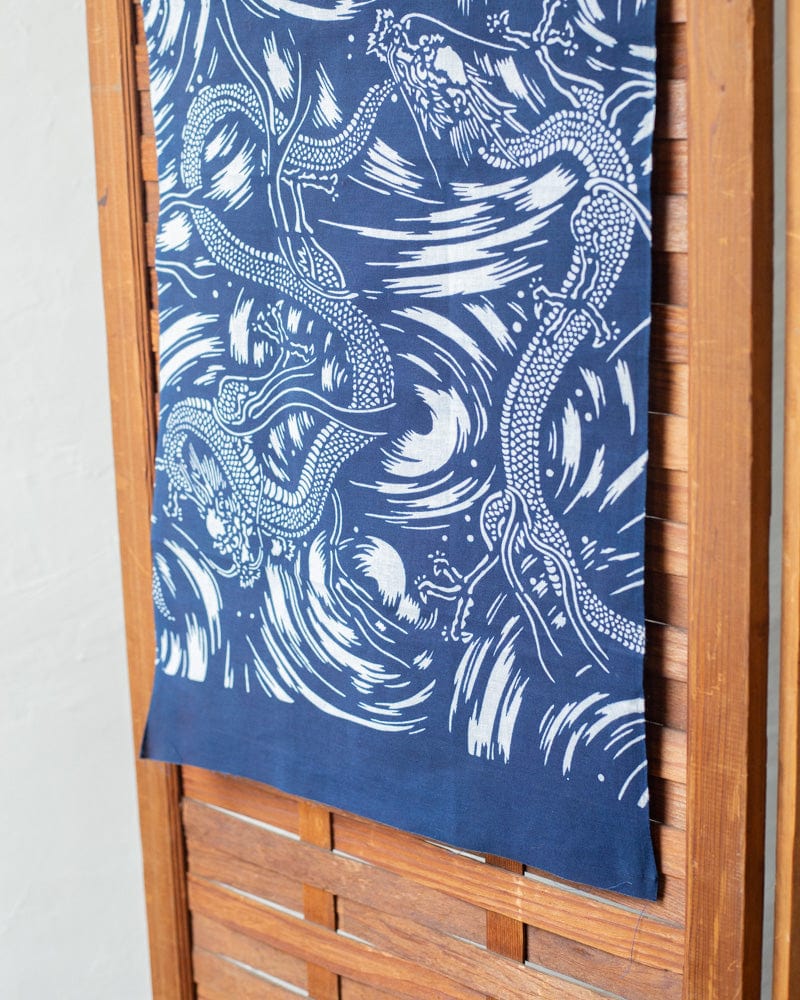 Tenugui, Chusen-Zome, Aizawa Indigo, Dragon