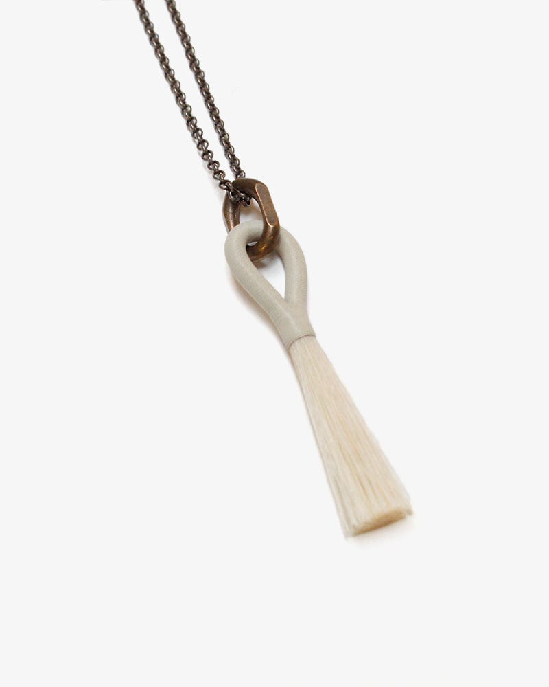 Boet, Necklace, Horse Tassel, Ecru and Blonde