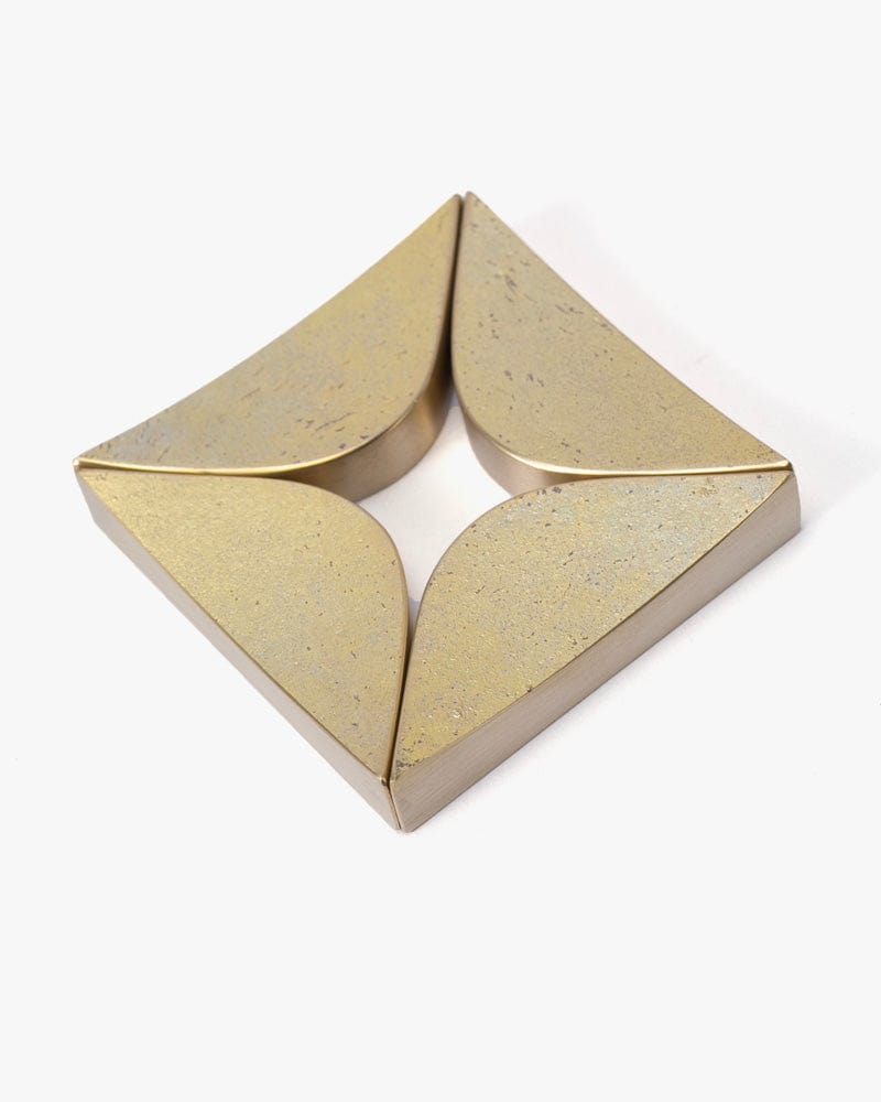 Futagami Brass Chopstick Rest, Twinkle, Set of Four