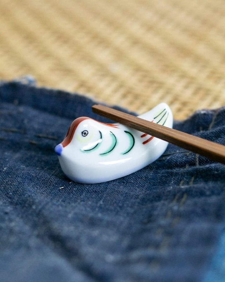 Kouraku Kiln Chopstick Rest, Male Oshidori